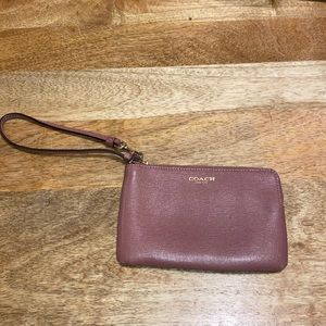 Burgundy Coach Wrist Wallet